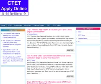 Ctet.org.in(Ctet) Screenshot