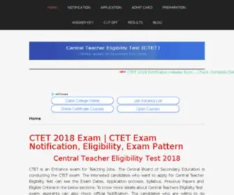 Ctetexam.co.in(CTETApplication Form) Screenshot