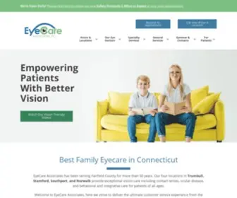 Cteyecareassociates.com(EyeCare Associates) Screenshot