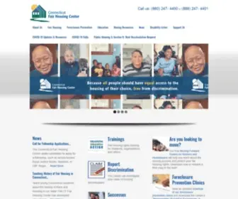 Ctfairhousing.org(The Connecticut Fair Housing Center's mission) Screenshot