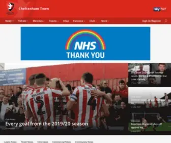 CTFC.com(Cheltenham Town FC) Screenshot