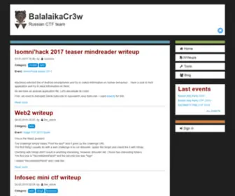 CTFcrew.org(Russian CTF team) Screenshot