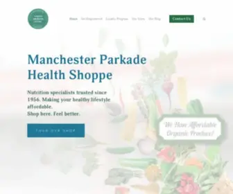 Cthealthshop.com(Manchester Parkade Health Shoppe) Screenshot