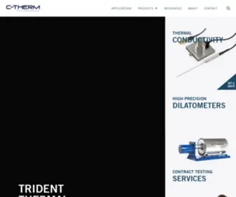 Ctherm.com(C-Therm Thermal Conductivity Instruments) Screenshot
