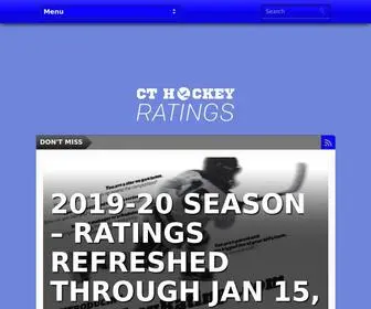 Cthockeyratings.com(CT Hockey Ratings) Screenshot