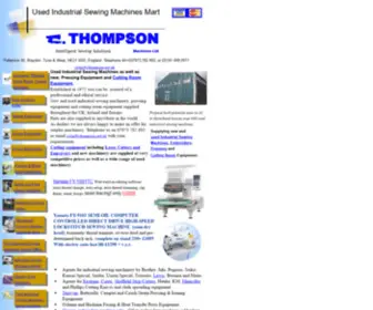 Cthompson.org.uk(Used Industrial Sewing Machines Mart) Screenshot