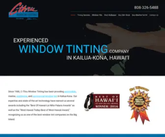 CThruwindowtinting.com(CThruwindowtinting) Screenshot