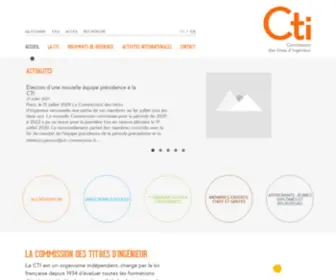 Cti-Commission.fr(Commission des titres d'ingénieurs) Screenshot