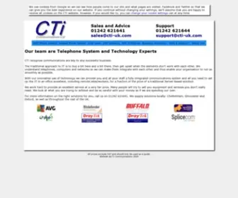 Cti-UK.com(CTi Comms Ltd) Screenshot