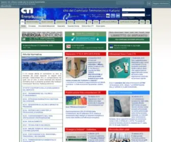 Cti2000.it(Sito ufficiale del Comitato Termotecnico Italiano (CTI)) Screenshot