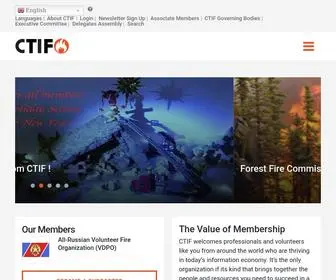 Ctif.org(International Association of Fire Services for Safer Citizens through Skilled Firefighters) Screenshot
