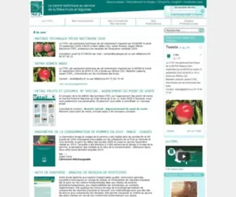 Ctifl.fr(Centre Technique Interprofessionnel des Fruits et Légumes) Screenshot