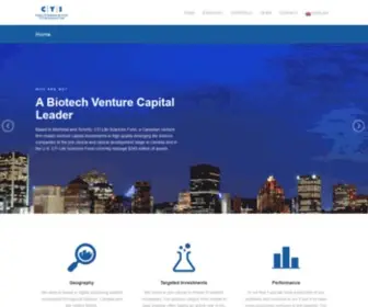 Ctisciences.com(CTI Life Sciences Fund) Screenshot