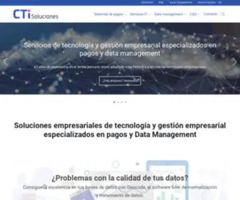 Ctisoluciones.com(CTI) Screenshot