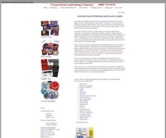 Ctlaminating.com(CUSTOM PLASTIC PRINTING) Screenshot