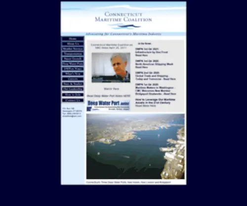 Ctmaritime.com(Connecticut Maritime Coalition) Screenshot