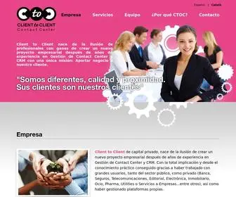 Ctoc.es(Client to Client Contact Center) Screenshot