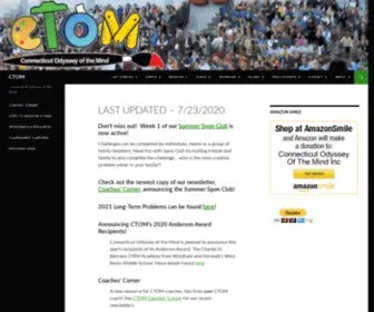 Ctom.org(Connecticut Odyssey of the Mind) Screenshot