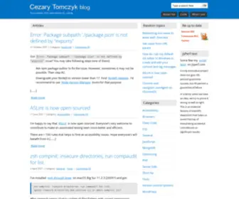 Ctomczyk.pl(Cezary Tomczyk) Screenshot