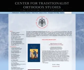 Ctosonline.org(Center for Traditionalist Orthodox Studies) Screenshot