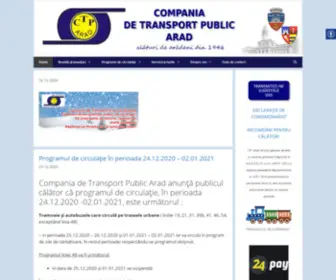 Ctparad.ro(Compania de Transport Public Arad S.A) Screenshot