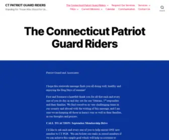 Ctpatriotguard.org(CT PATRIOT GUARD RIDERS) Screenshot
