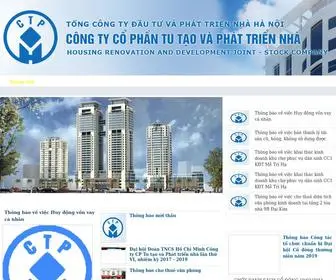 CTP.com.vn(Công ty Cổ phần Tu tạo và Phát triển Nhà) Screenshot