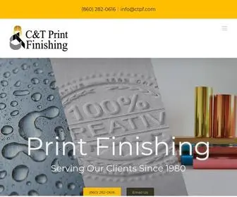 CTPF.com(C&T Print Finishing) Screenshot