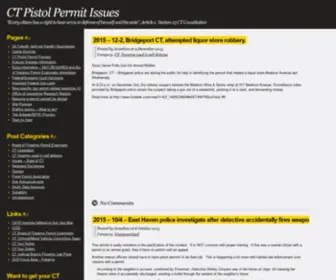 Ctpistolpermitissues.com(CT Pistol Permit Issues) Screenshot