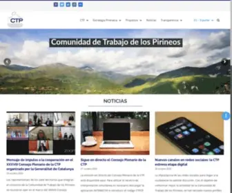 CTP.org(Consorcio de la Comunidad de Trabajo de los Pirineos) Screenshot