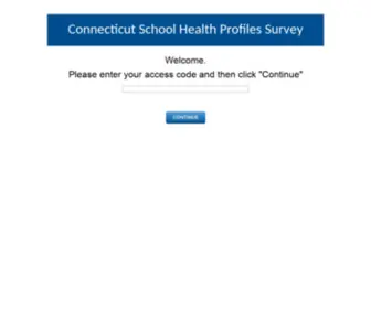 CTprofilesprincipal.com(CT School Health Profiles Survey) Screenshot