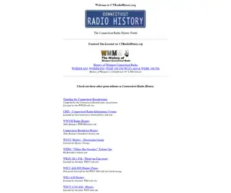 Ctradiohistory.org(Connecticut Radio History) Screenshot