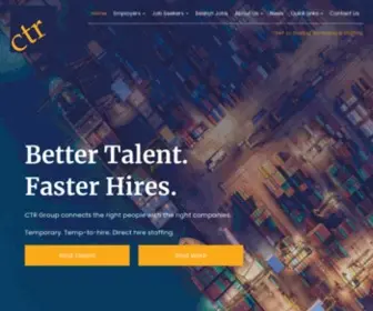CTRC.com(CTR Group Staffing Agency) Screenshot