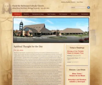 CTRCC.org(Christ the Redeemer Catholic Church) Screenshot