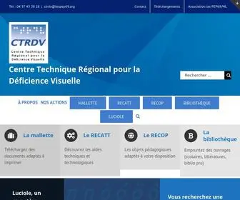 CTRDV.fr(Centre Technique Régional pour la Déficience Visuelle Un centre ressource pour les 6) Screenshot