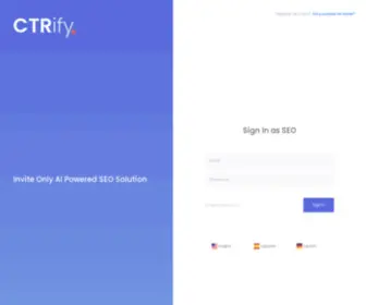 Ctrify.com(The AI SEO tool) Screenshot