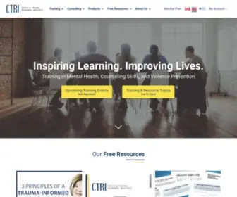 Ctrinstitute.com(The Crisis and Trauma Resource Institute) Screenshot