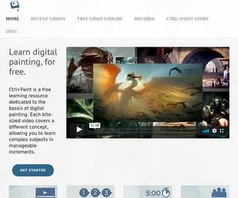 CTRlpaint.com(Digital Painting Simplified) Screenshot
