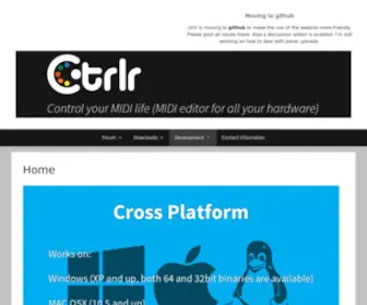 CTRLR.org(Control your MIDI life (MIDI editor for all your hardware)) Screenshot