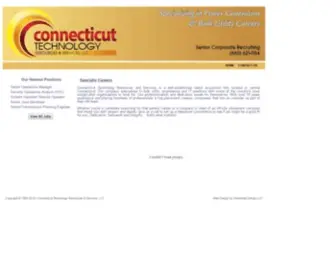 CTrtechresources.com(Connecticut Technology Resources & Services) Screenshot