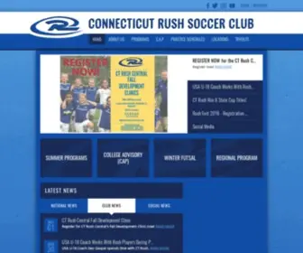 Ctrushsoccer.com(Connecticut Rush) Screenshot