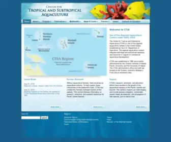 Ctsa.org(Center for Tropical and Subtropical Aquaculture) Screenshot