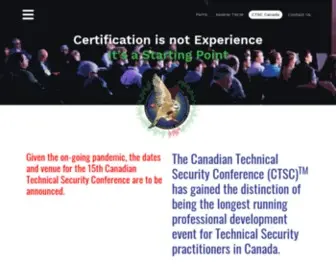 CTSC-Canada.com(The Canadian Technical Security Conference (CTSC)) Screenshot