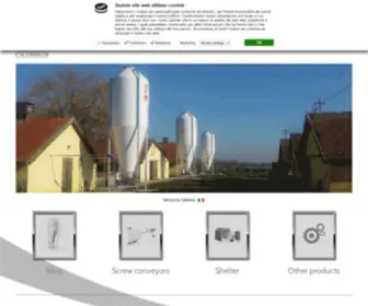 CTscalvinsilos.com(Productions fiberglass silos made in Italy) Screenshot