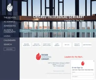 CTSchicago.edu(Chicago Theological Seminary) Screenshot