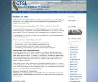 Ctsi-Courtnetwork.org(California Traffic Safety Institute) Screenshot