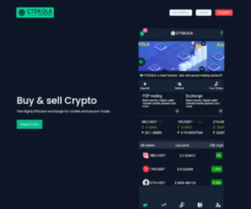 CTskola.com(Buy & Sell Cryptocurrency) Screenshot