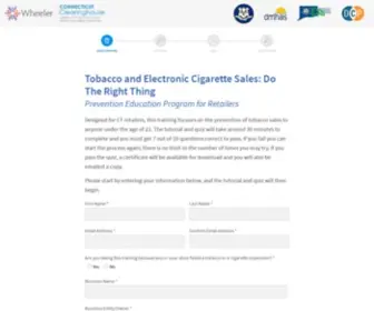 Cttobaccotraining.com(CT Cigarette Retailer) Screenshot