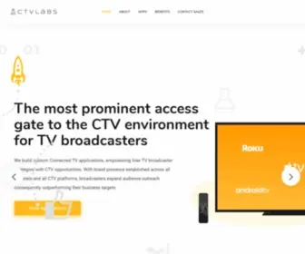 CTvlabs.com(Monetization for TV broadcasting channels) Screenshot