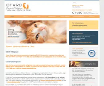CTVRC.ca(Central Toronto Veterinary Referral Clinic) Screenshot